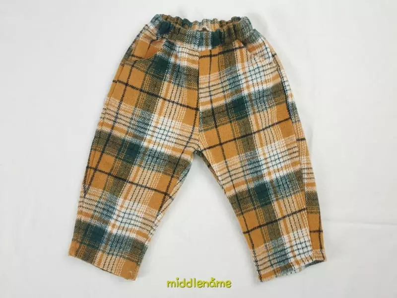 Middle Name - Korean Children Fashion - #discoveringself - Check Pants - 2