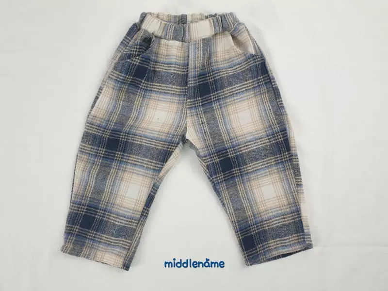 Middle Name - Korean Children Fashion - #fashionkids - Check Pants - 3