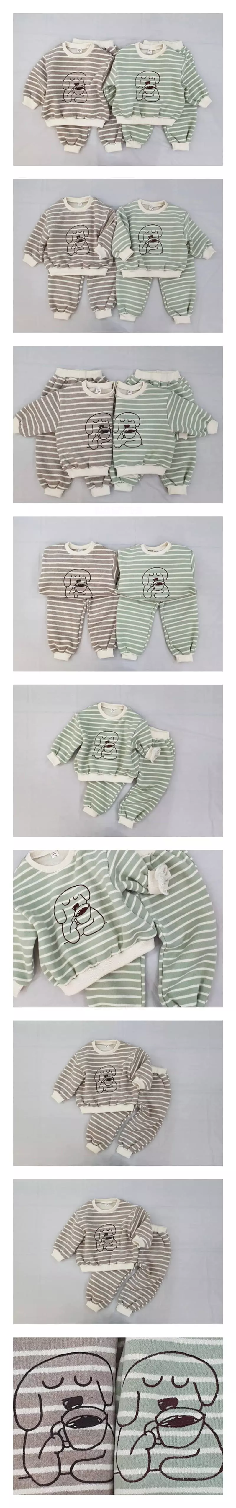Milk Bebe - Korean Children Fashion - #discoveringself - Latte Top Bottom Set