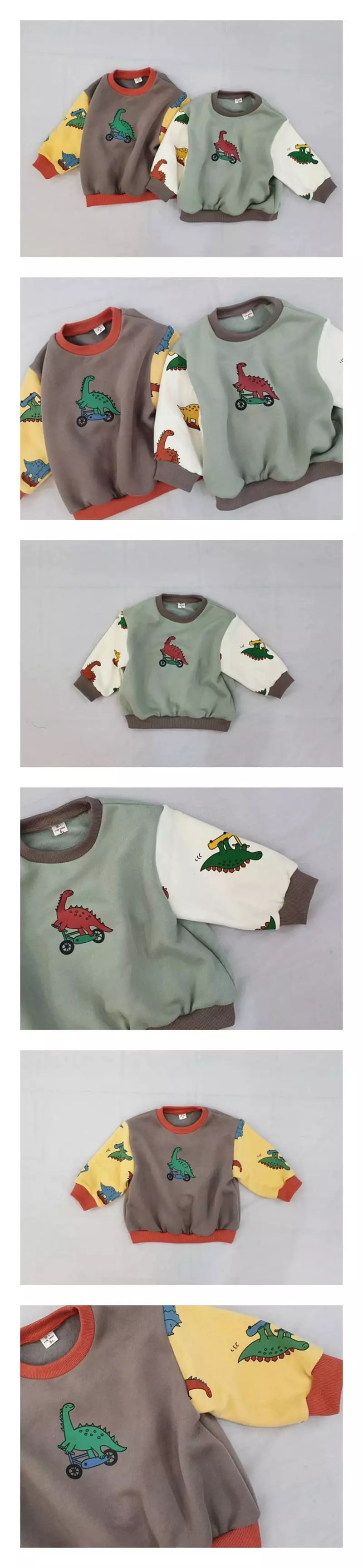 Milk Bebe - Korean Children Fashion - #kidsshorts - Dino Tee