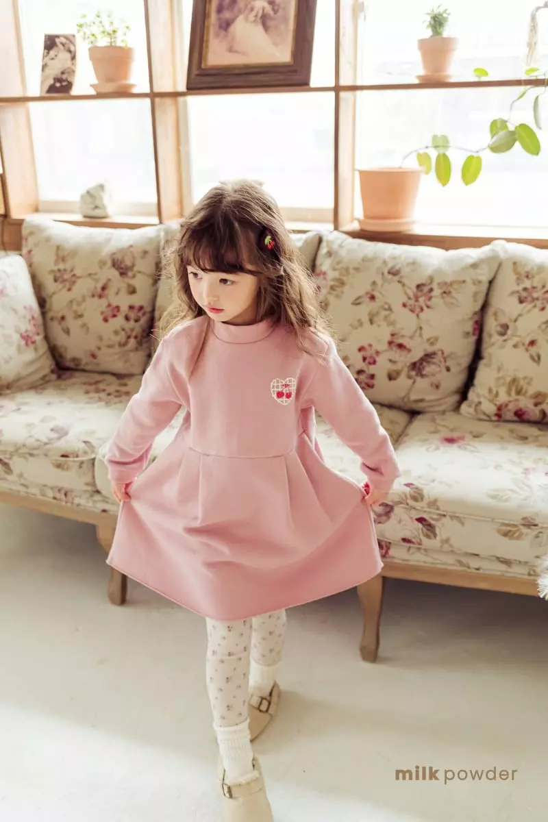 Milk Powder - Korean Children Fashion - #designkidswear - Cherry One-piece - 2
