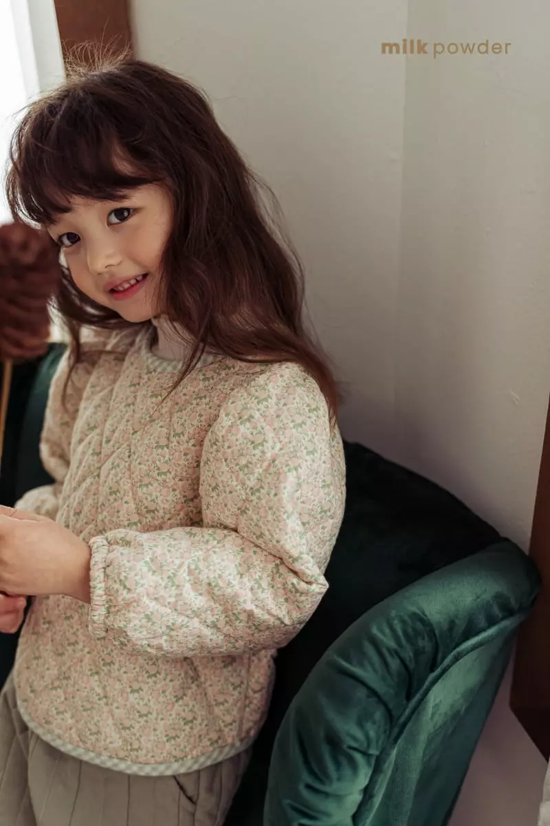 Milk Powder - Korean Children Fashion - #designkidswear - Quilting Blouse