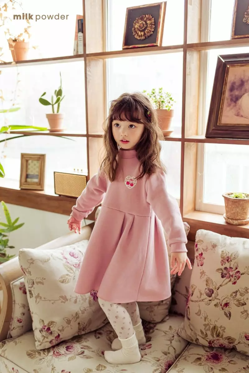 Milk Powder - Korean Children Fashion - #discoveringself - Cherry One-piece - 3