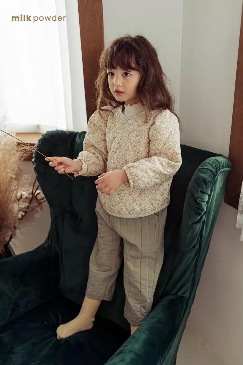 Milk Powder - Korean Children Fashion - #discoveringself - Quilting Blouse - 2