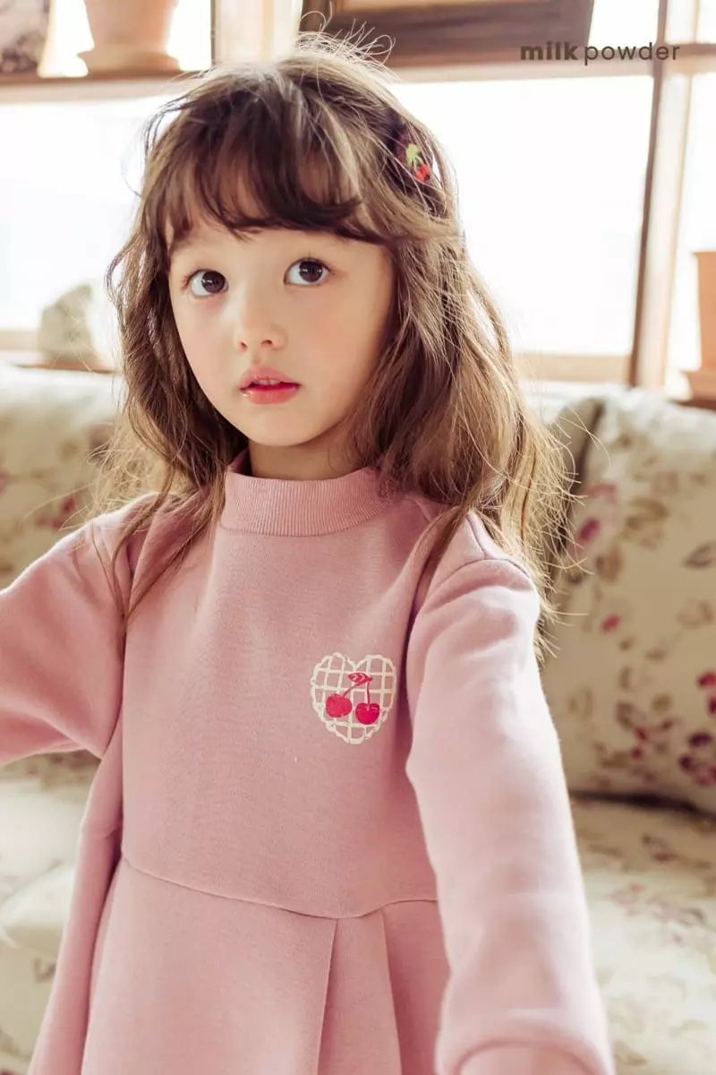 Milk Powder - Korean Children Fashion - #discoveringself - Cherry One-piece - 4