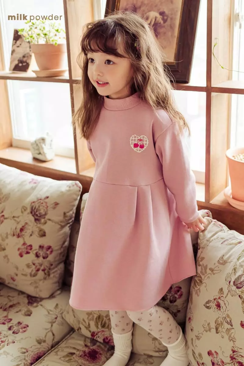 Milk Powder - Korean Children Fashion - #kidsshorts - Cherry One-piece - 5
