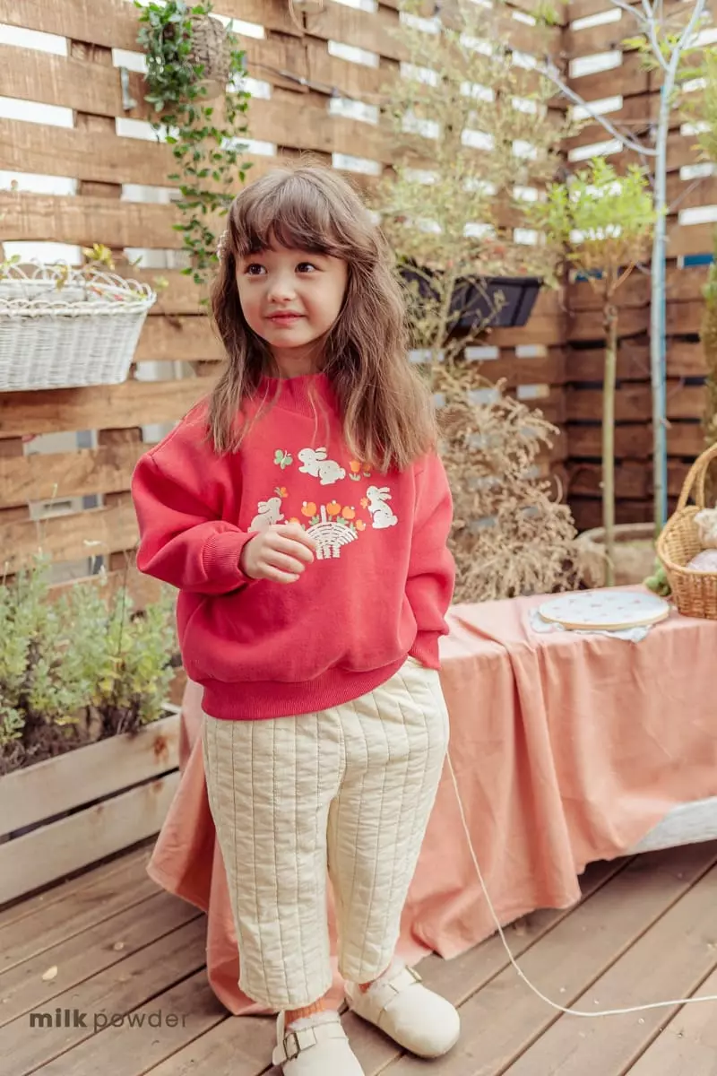 Milk Powder - Korean Children Fashion - #kidsshorts - Rabbit Sweatshirt
