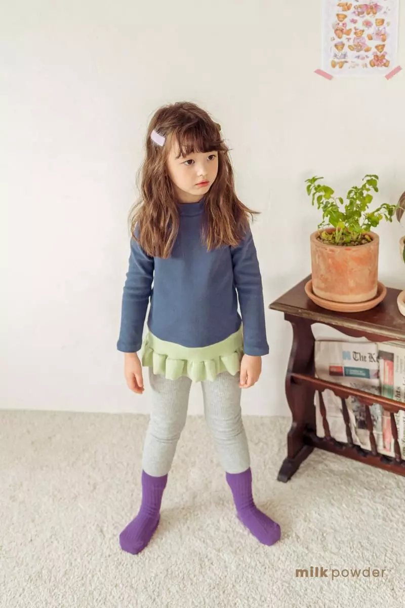 Milk Powder - Korean Children Fashion - #littlefashionista - Frill Tee - 3