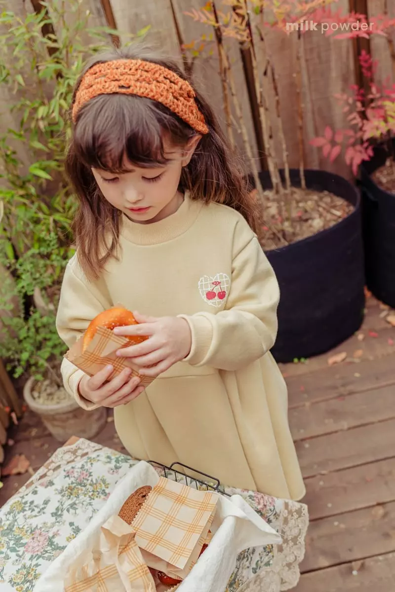 Milk Powder - Korean Children Fashion - #prettylittlegirls - Cherry One-piece - 12