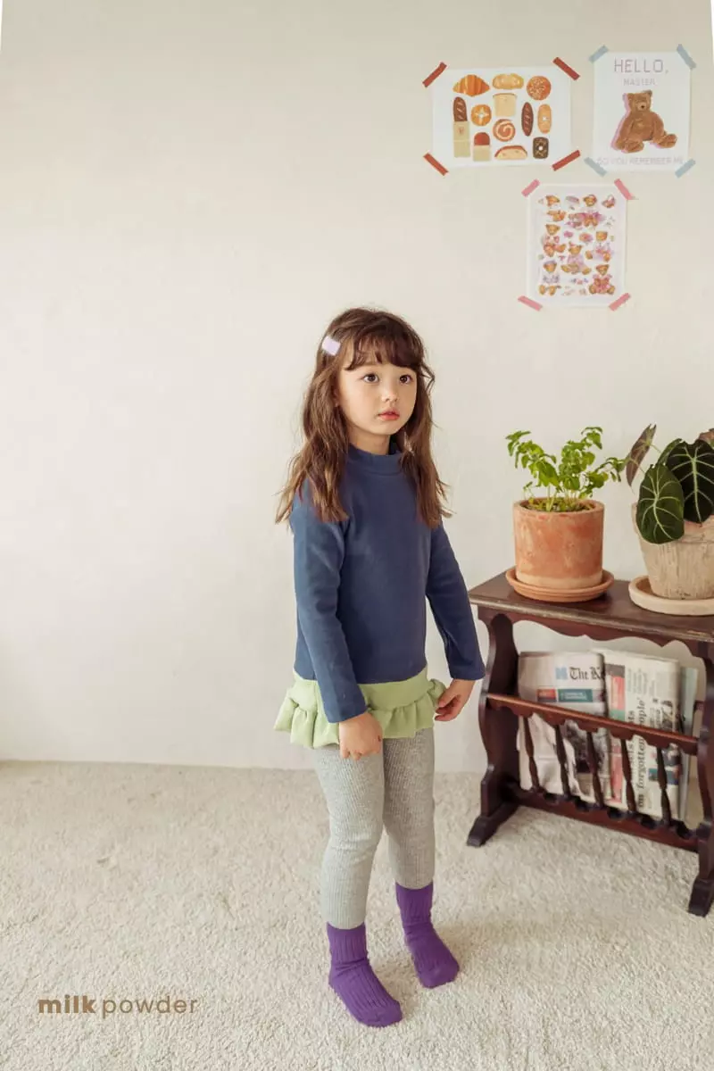 Milk Powder - Korean Children Fashion - #prettylittlegirls - Frill Tee - 6