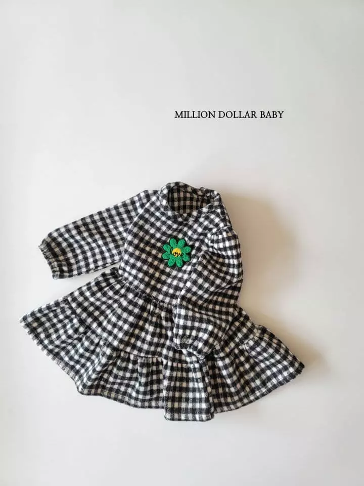 Million Dollar Baby - Korean Children Fashion - #kidzfashiontrend - Vivi Check One-piece - 4