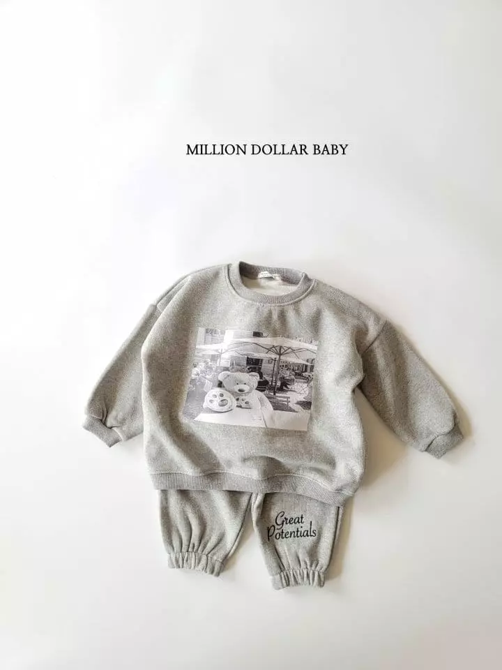 Million Dollar Baby - Korean Children Fashion - #Kfashion4kids - Bear Sweatshirt - 3