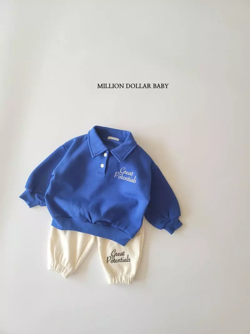 Million Dollar Baby - Korean Children Fashion - #Kfashion4kids - Greet Collar Sweatshirt - 7