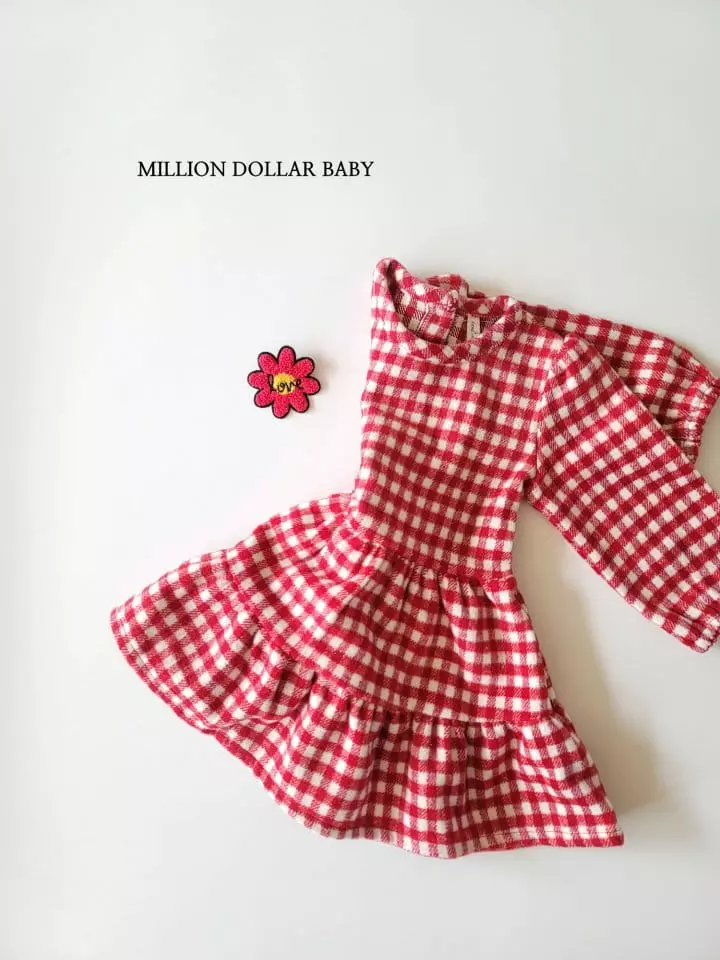 Million Dollar Baby - Korean Children Fashion - #childofig - Vivi Check One-piece - 12