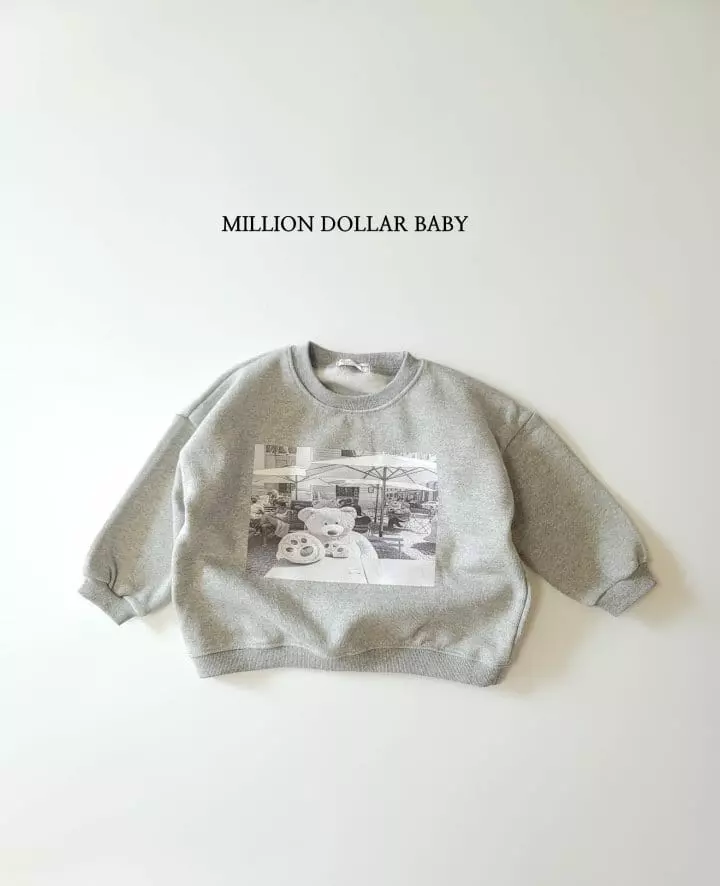 Million Dollar Baby - Korean Children Fashion - #childofig - Bear Sweatshirt - 11