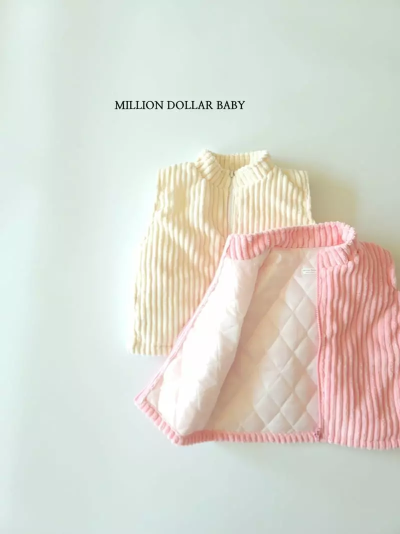 Million Dollar Baby - Korean Children Fashion - #discoveringself - Big Rib Vest