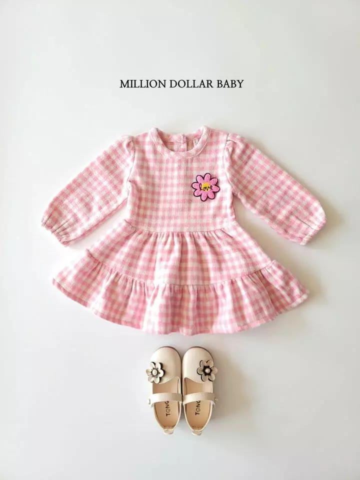 Million Dollar Baby - Korean Children Fashion - #kidsshorts - Vivi Check One-piece