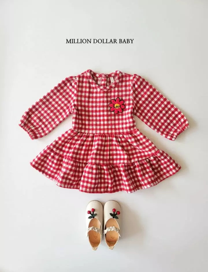 Million Dollar Baby - Korean Children Fashion - #kidsstore - Vivi Check One-piece - 2