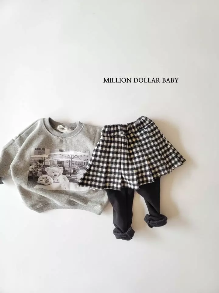 Million Dollar Baby - Korean Children Fashion - #kidsstore - Vivi Check Skirt Leggings - 4