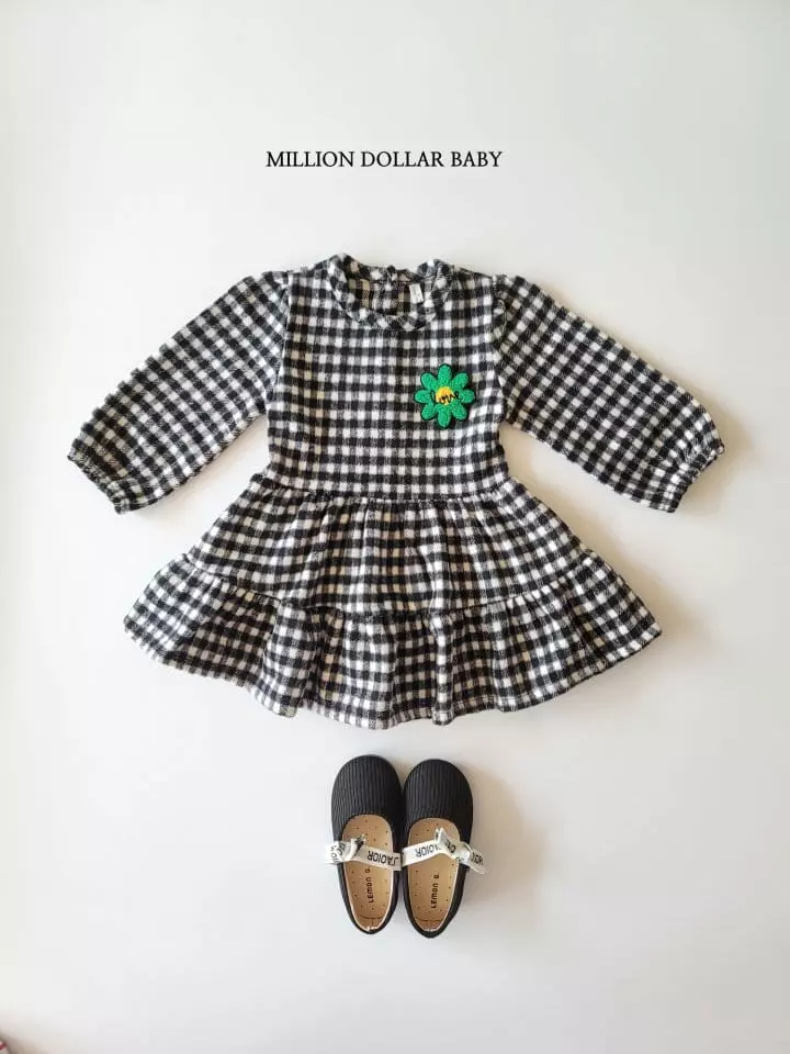 Million Dollar Baby - Korean Children Fashion - #kidzfashiontrend - Vivi Check One-piece - 3
