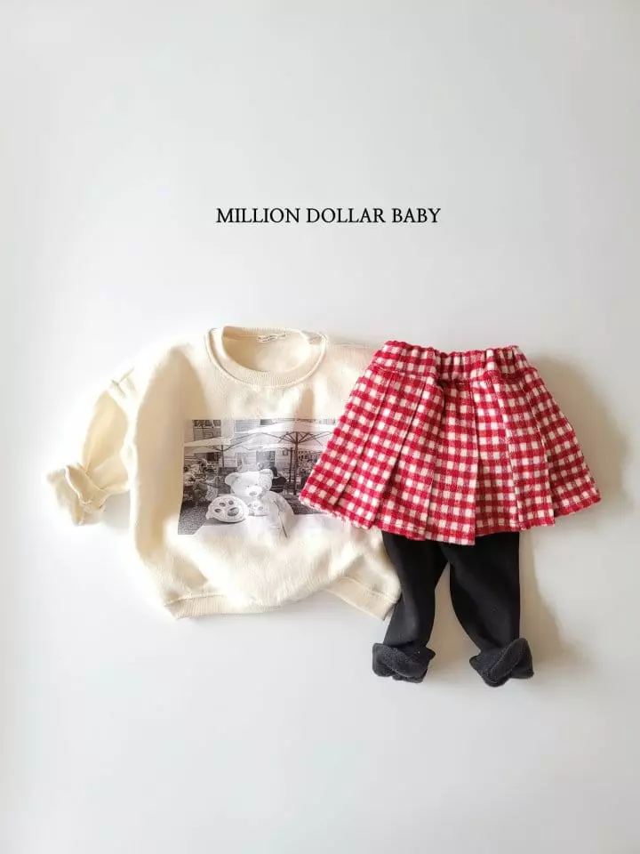 Million Dollar Baby - Korean Children Fashion - #littlefashionista - Vivi Check Skirt Leggings - 6