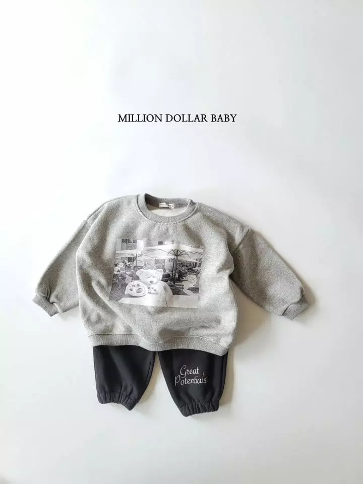 Million Dollar Baby - Korean Children Fashion - #Kfashion4kids - Bear Sweatshirt - 4