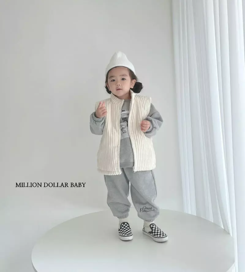 Million Dollar Baby - Korean Children Fashion - #littlefashionista - Big Rib Vest - 7
