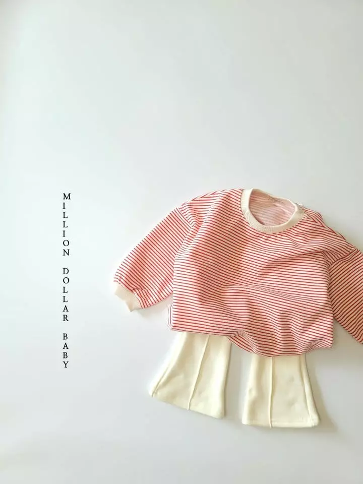 Million Dollar Baby - Korean Children Fashion - #magicofchildhood - Stripes Beard Sweatshirt - 4