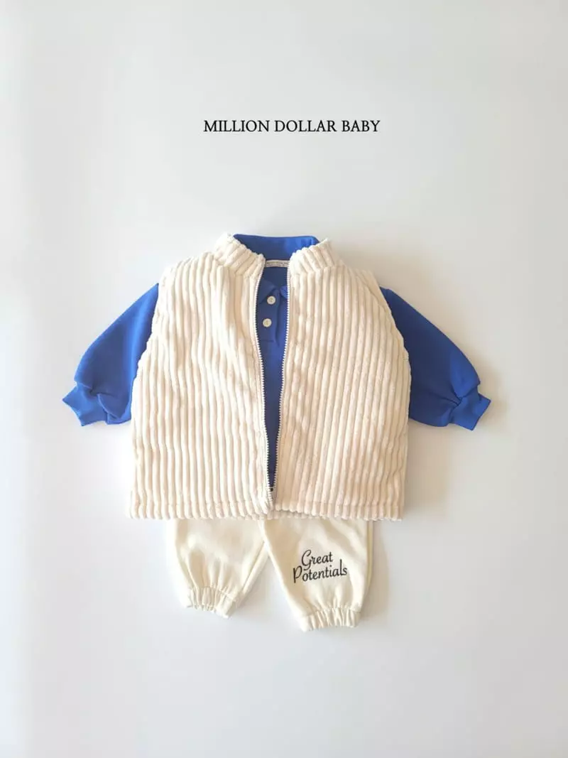 Million Dollar Baby - Korean Children Fashion - #minifashionista - Big Rib Vest - 9