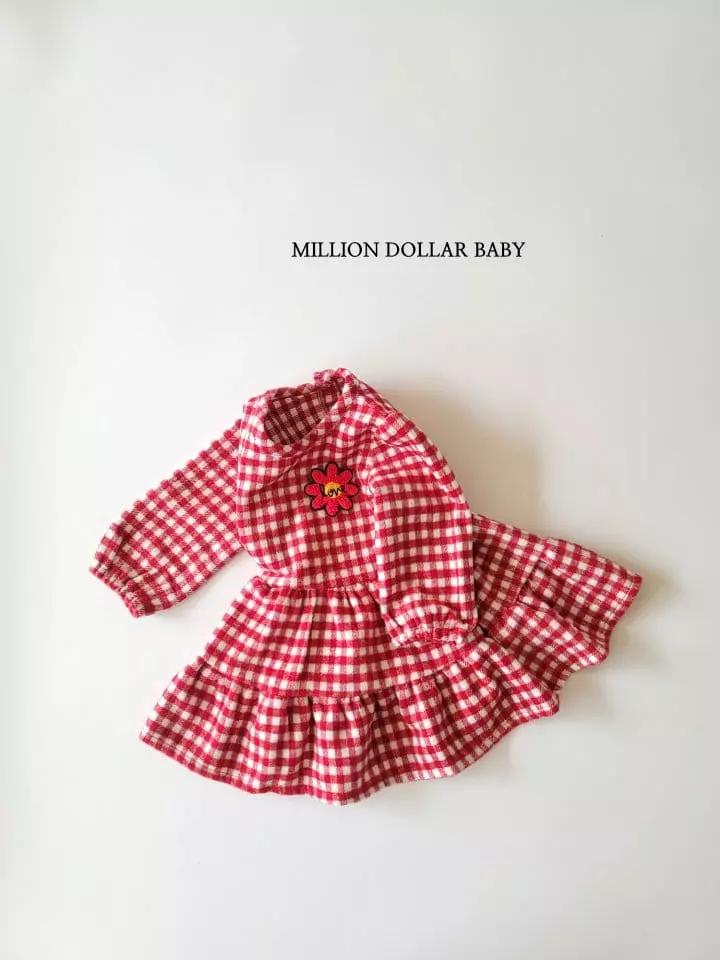 Million Dollar Baby - Korean Children Fashion - #prettylittlegirls - Vivi Check One-piece - 8