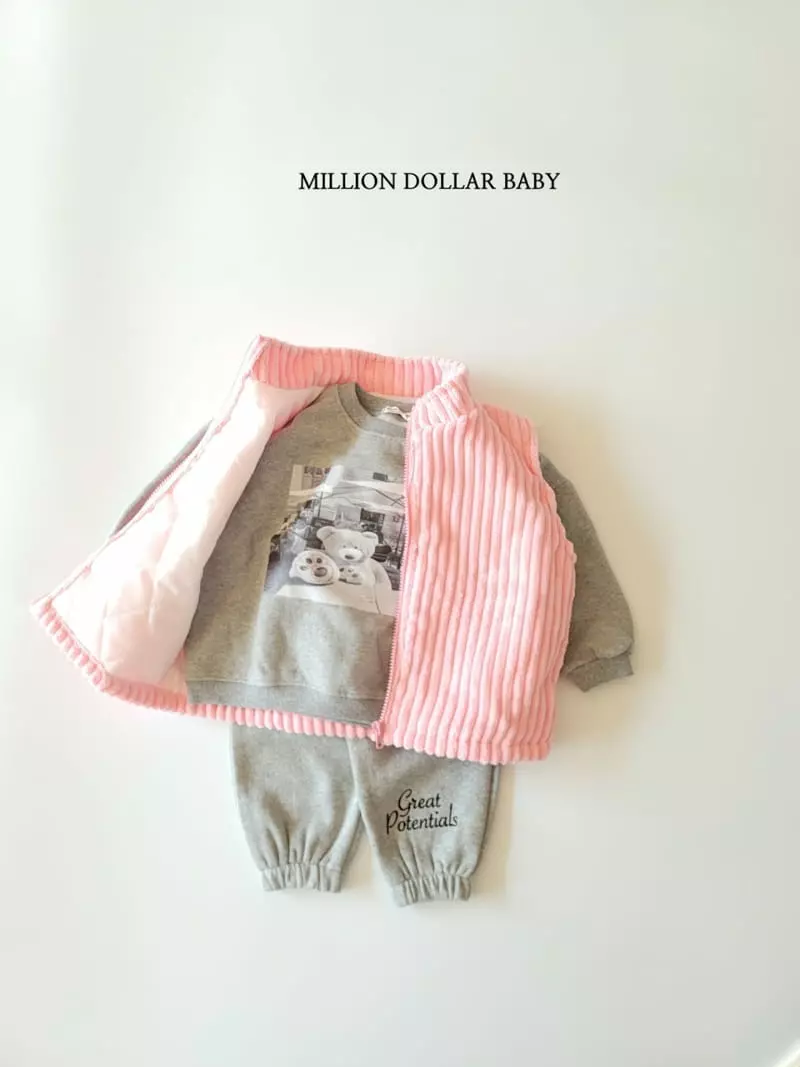 Million Dollar Baby - Korean Children Fashion - #prettylittlegirls - Big Rib Vest - 10