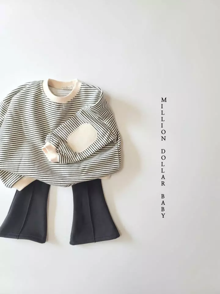 Million Dollar Baby - Korean Children Fashion - #stylishchildhood - Stripes Beard Sweatshirt - 8