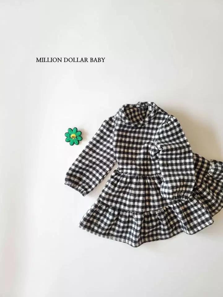 Million Dollar Baby - Korean Children Fashion - #stylishchildhood - Vivi Check One-piece - 11