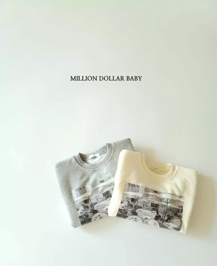 Million Dollar Baby - Korean Children Fashion - #stylishchildhood - Bear Sweatshirt - 10