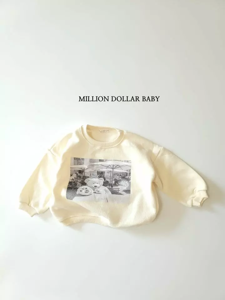 Million Dollar Baby - Korean Children Fashion - #todddlerfashion - Bear Sweatshirt - 8