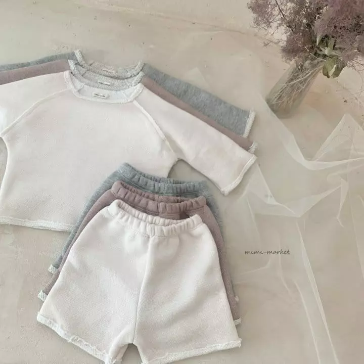 Mimi Market - Korean Baby Fashion - #babyfever - Popcorn Top Bottom Set - 12