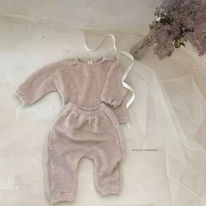 Mimi Market - Korean Baby Fashion - #babyootd - Soft Top Bottom Set - 4