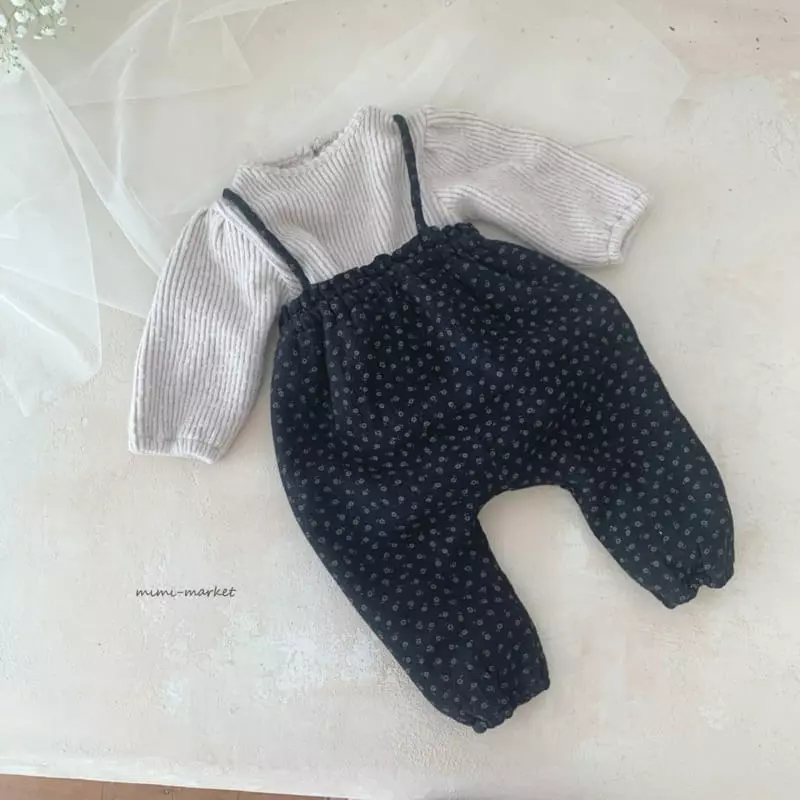 Mimi Market - Korean Baby Fashion - #onlinebabyboutique - Janny String Dungarees - 2