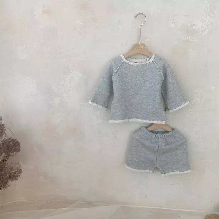 Mimi Market - Korean Baby Fashion - #onlinebabyboutique - Popcorn Top Bottom Set - 5