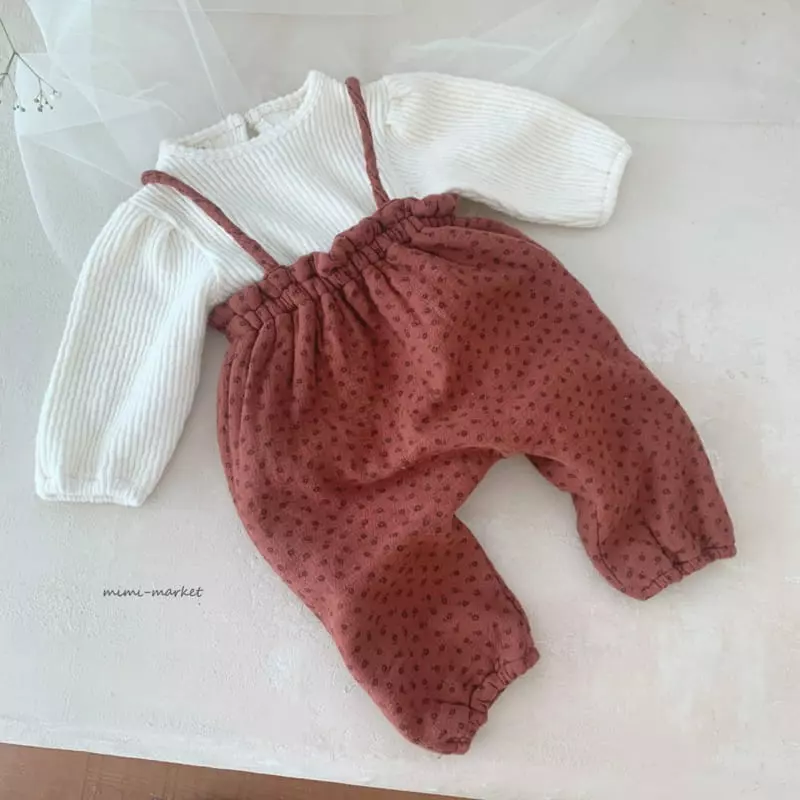Mimi Market - Korean Baby Fashion - #onlinebabyshop - Janny String Dungarees - 3