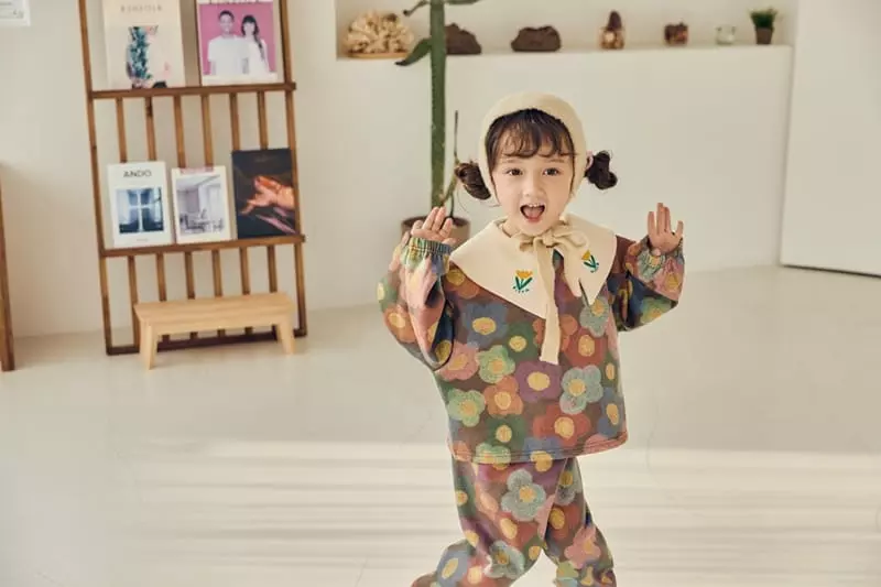 Mimico - Korean Children Fashion - #childofig - Bear Flower Tee - 11