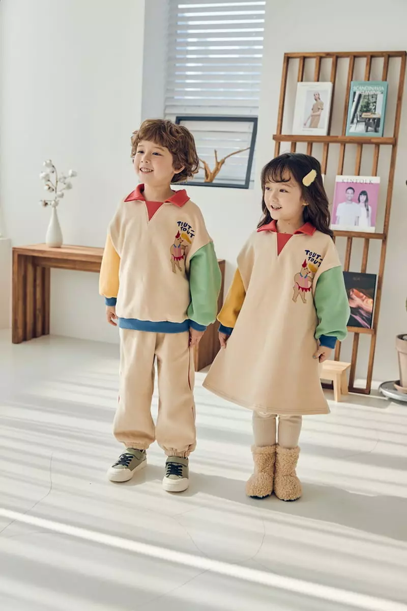 Mimico - Korean Children Fashion - #childofig - Warm Top Bottom Set - 5