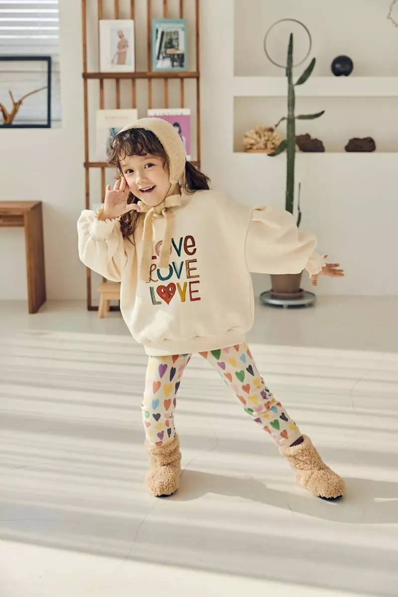 Mimico - Korean Children Fashion - #childofig - Heart Leggings