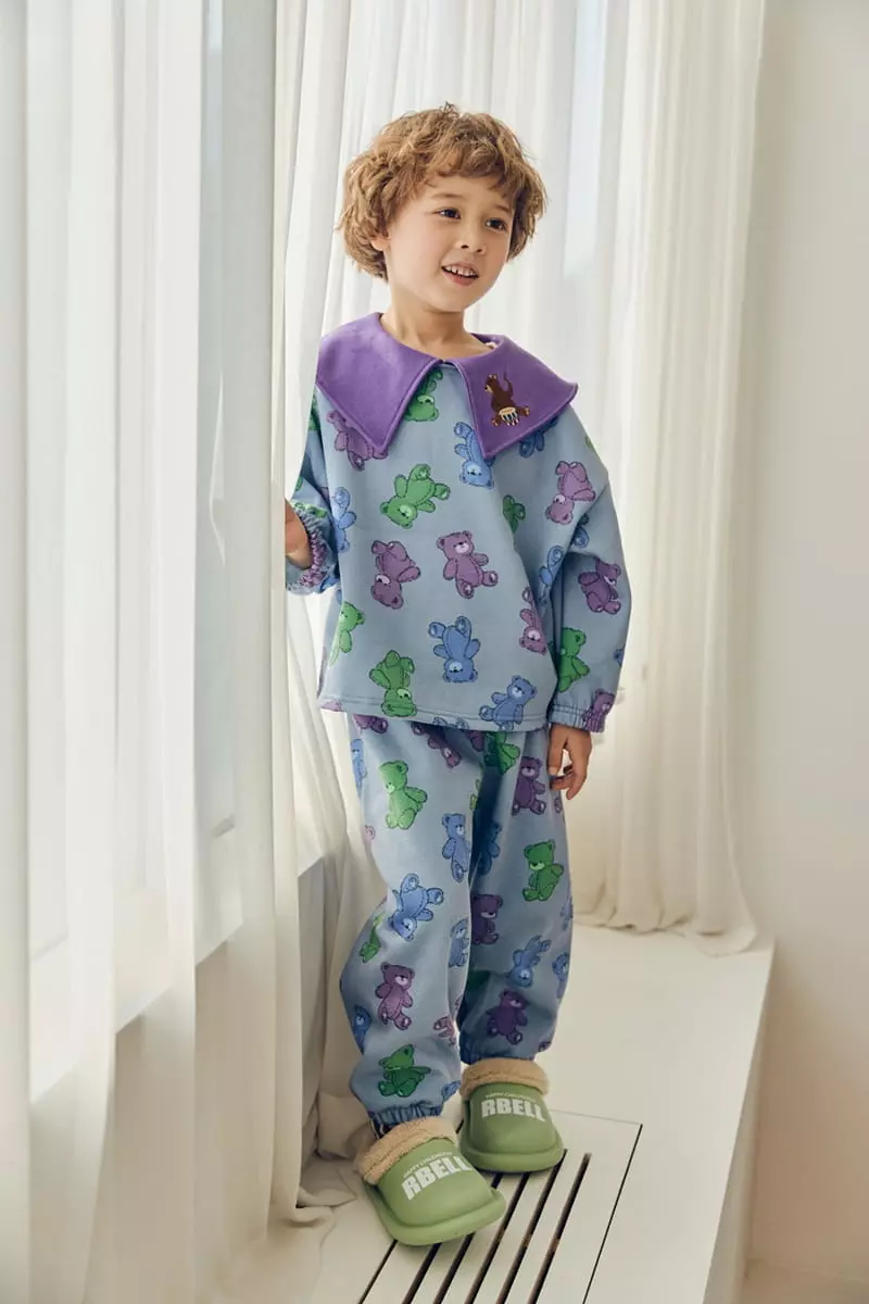 Mimico - Korean Children Fashion - #designkidswear - Bear Flower Pants - 9