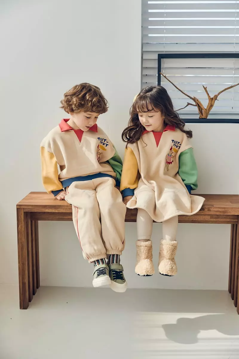Mimico - Korean Children Fashion - #designkidswear - Warm Top Bottom Set - 7