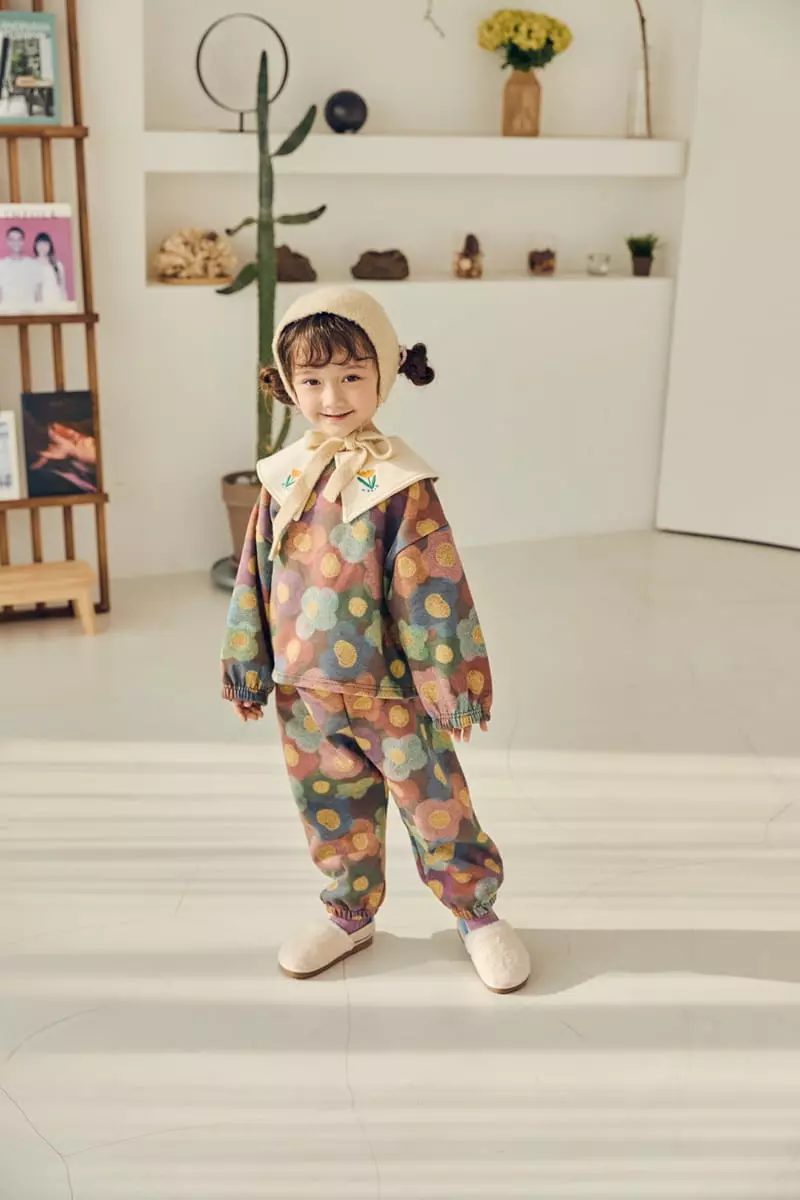 Mimico - Korean Children Fashion - #discoveringself - Bear Flower Pants - 10