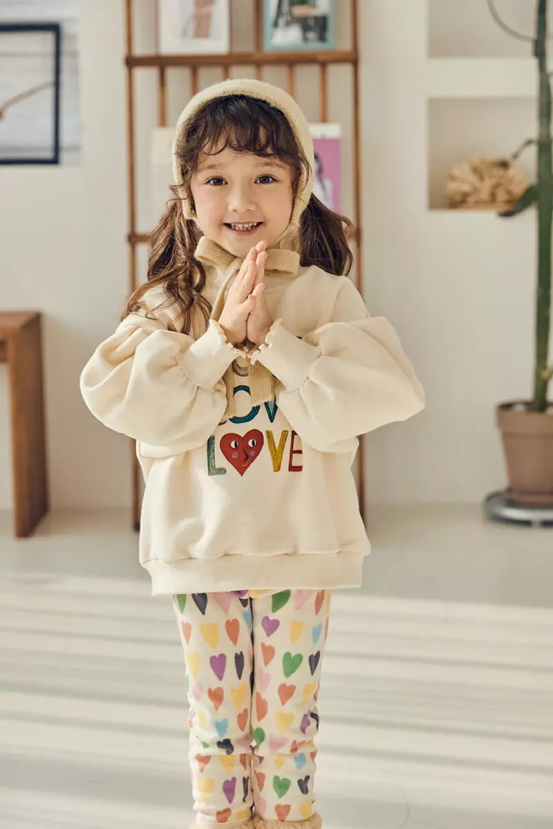 Mimico - Korean Children Fashion - #kidsshorts - Love Tee - 5