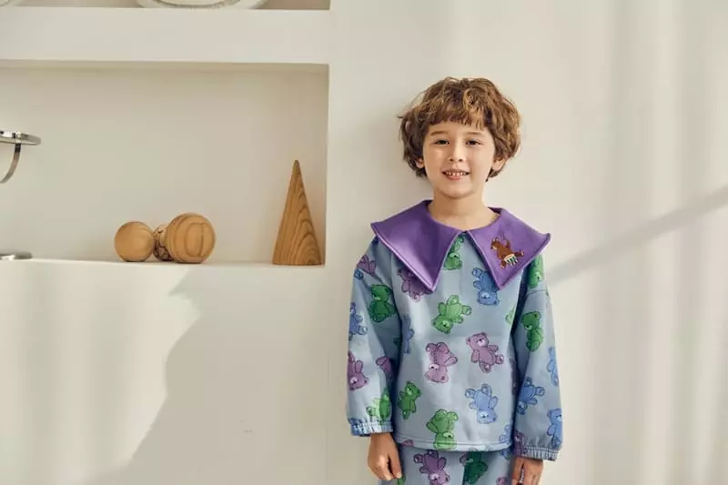 Mimico - Korean Children Fashion - #kidsshorts - Bear Flower Tee - 3