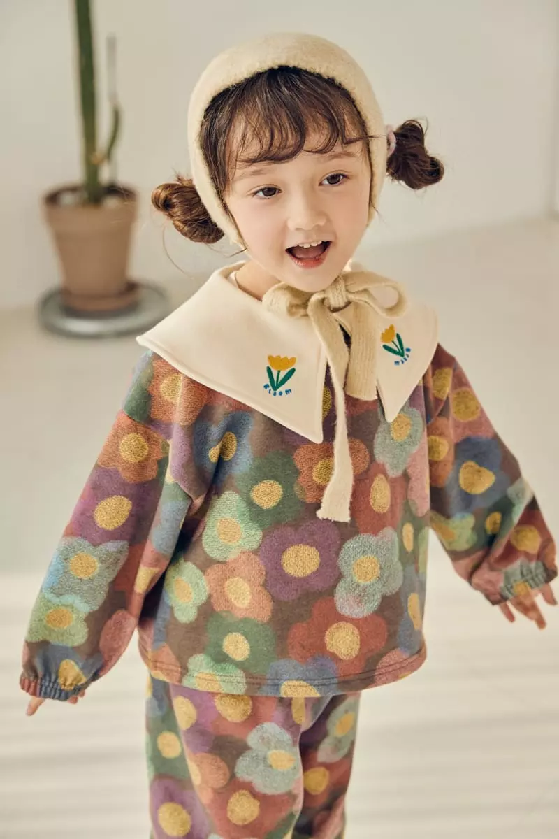 Mimico - Korean Children Fashion - #kidsshorts - Bear Flower Pants - 12