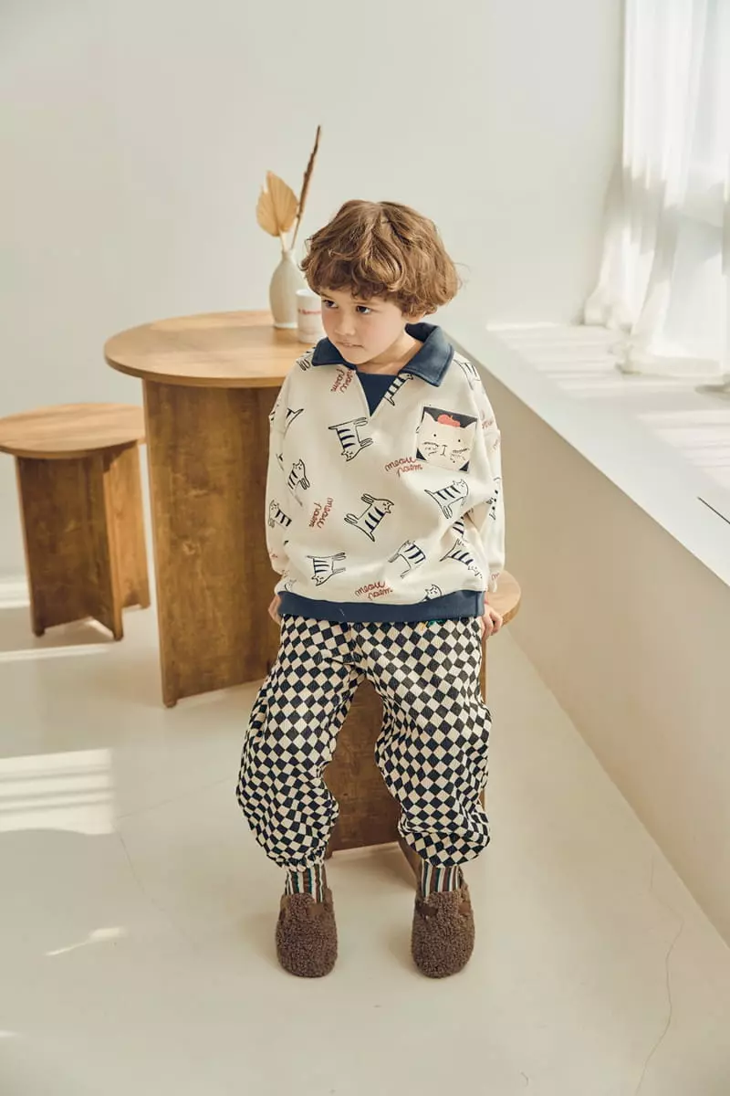 Mimico - Korean Children Fashion - #kidsstore - Collar Warm Tee - 4